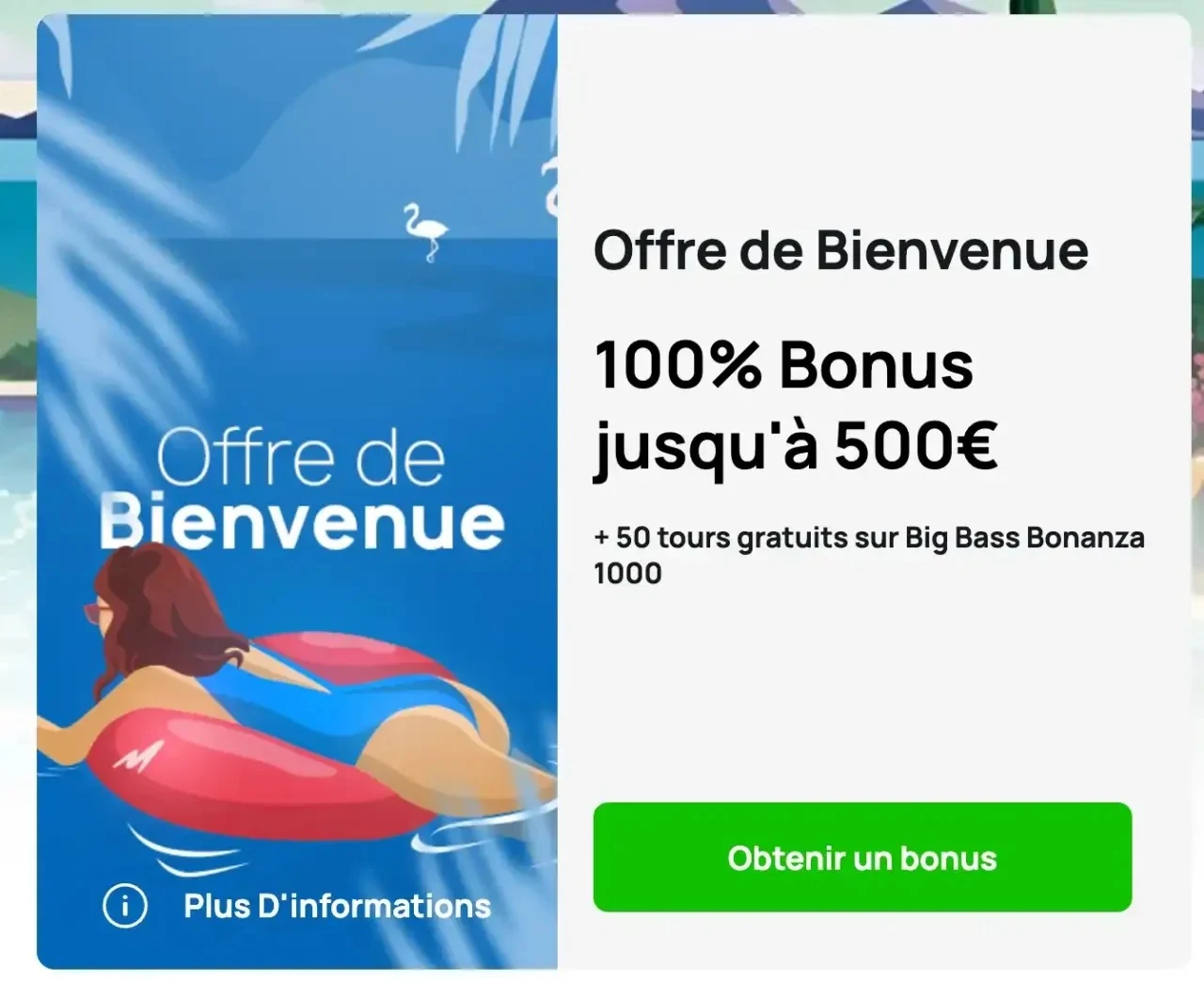 Offre de bienvenue Millionz : 100 % jusqu’à 500 € et 50 tours gratuits