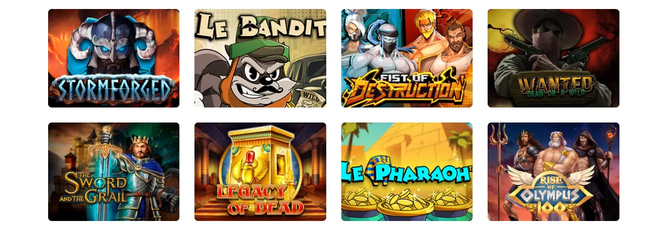 Sélection de machines à sous et jeux en ligne sur Millionz Casino