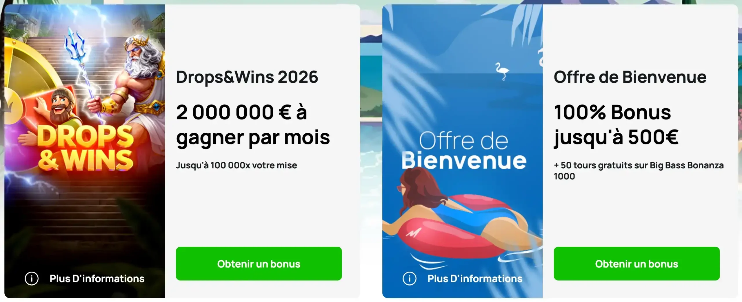 Promotions régulières et bonus de casino en ligne Millionz